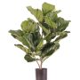 Artificial ficus lyrata RHYS, crossdoor, green, 28"/70cm
