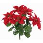 Fake poinsettia CATIN on spike, red, 18"/45cm, Ø8"/20cm
