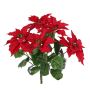 Fake poinsettia CATIN on spike, red, 18"/45cm, Ø8"/20cm