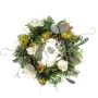 Silk winter wreath ISABELLE, orchid, apple, cream, Ø12"/30cm