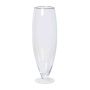 Glass vase with foot TINA, clear, 26"/67cm, Ø9"/22cm