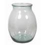 Transparent vase made of glass OLDRIK OCEAN, 11"/27cm, Ø9"/22cm