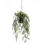 Artificial hanging basket with boxwood ANDRES in decorative pot, 20"/50cm