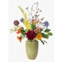 Artificial flower bouquet FEME, orange-violet, 3ft/105cm, Ø16"/40cm