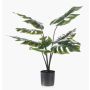 Plastic Philodendron Monstera Deliciosa TREA, 24"/60cm