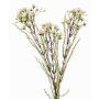 Artificial wax flower MEDEA, cream, 31"/80cm