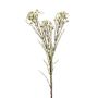 Artificial wax flower MEDEA, cream, 31"/80cm