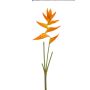 Artificial heliconia flower KALIKA, orange, 3ft/90cm