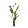 Artificial strelitzia TAPIES, orange-violet, 5ft/150cm