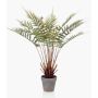 Artificial tree fern CAMASO in decorative pot, 24"/60cm