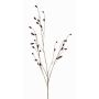 Artificial blackberry branch CANO with fruits, burgundy red, 3ft/105cm