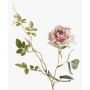 Silk rose spray BEATA, light pink-white, 30"/75cm