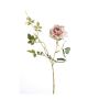 Silk rose spray BEATA, light pink-white, 30"/75cm
