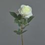 Artificial rose BRINA, white, 28"/70cm