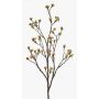 Artificial maple spray LIUVA with flowers, light pink, 4ft/110cm