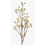Artificial maple spray LIUVA with blossoms, yellow, 4ft/110cm