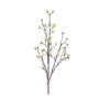 Artificial maple spray LIUVA with flowers, cream, 4ft/110cm