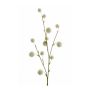 Artificial viburnum spray ATERIDA, white, 31"/80cm