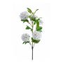 Artificial viburnum spray JUVIA, white, 30"/75cm