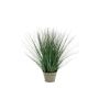 Artificial foxtail grass ZENA in metal pot, green, 20"/50cm