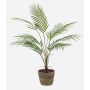 Artificial parlour palm ALUVIAL in terracotta pot, 33"/85cm