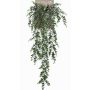 Artificial Eucalyptus hanging plant ZELINDA on spike, green, 30"/75cm