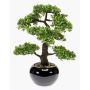 Artificial Bonsai Ficus ASHER in ceramic pot, 18"/45cm