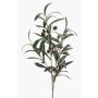 Artificial olive spray CARSON on spike, fruits, 30"/75cm