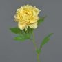 Artificial peony MARILOU, yellow, 30"/75cm