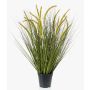 Artificial foxtail grass CAREL with panicles, green, 28"/70cm