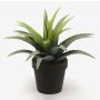 Plastic agave SEDA, green, 8"/20cm, Ø10"/25cm