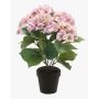 Artificial hydrangea JONE, light pink, 16"/40cm