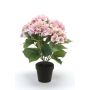 Artificial hydrangea JONE, light pink, 16"/40cm