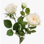 Artificial rose spray CALISTA, cream, 24"/60cm