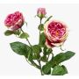Artificial rose spray CALISTA, pink, 24"/60cm