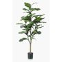 Artificial Ficus Lyrata EUSEBI, artificial stem, green, 4ft/120cm