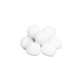 PERDITA Christmas decorations – snowballs made of wadding, 10 pieces, 7.5cm