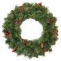 Artificial Christmas wreath BUCHAREST, decorated, Ø24"/60cm