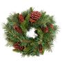Artificial fir wreath ALFRED hardly inflammable, Ø24"/60cm