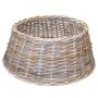 Christmas tree basket MACARIO made of rattan, grey-brown, 10"/26cm, Ø26"/65cm