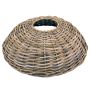 Christmas tree basket JERICHO made of rattan, grey-brown, 8"/21cm, Ø34"/87cm