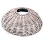 Christmas tree basket JERICHO made of rattan, white limed, 7.1"/18cm, Ø24"/62cm