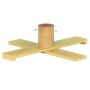 Christmas tree stand JORDI made of wood, light brown, 7"/17cm , Ø21"/53cm