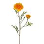Artificial marigold ASTIE, orange, 26"/65cm, Ø2"-3.5"/5-9cm
