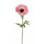 Artificial flower anemone ANJALA, light pink, 16"/40cm, Ø4.3"/11cm