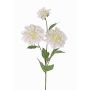 Artificial dahlia ANJULIKA, white, 30"/75cm, Ø2.4"-4.7"/6-12cm