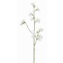 Artificial flower lathyrus ASFALOTH, white, 26"/65cm, Ø1.2"-2"/3-5cm