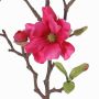 Artificial magnolia MARGA, fuchsia, 31"/80cm, Ø2.8"-3.1"/7-8cm