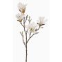 Artificial star magnolia AZULA, white, 24"/60cm, Ø3.5"-4.3"/9-11cm