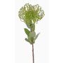 Artificial protea BAILY, green, 22"/55cm, Ø3.9"/10cm